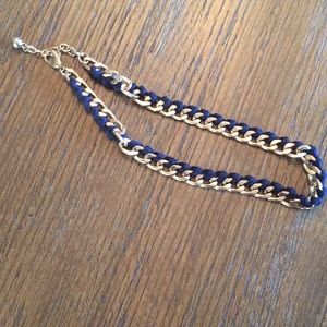 Navy& gold necklace 🥰